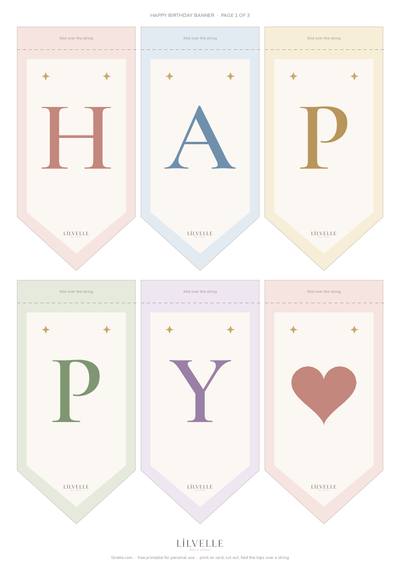 Preview of Happy Birthday banner