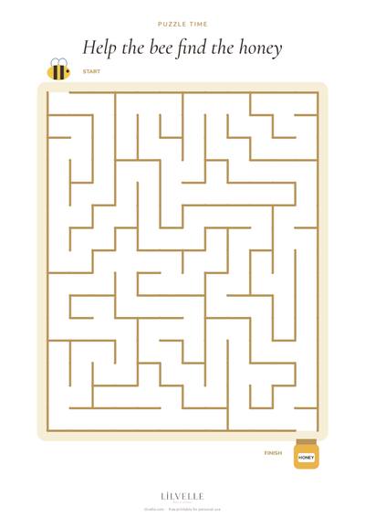Preview of Bee maze puzzle