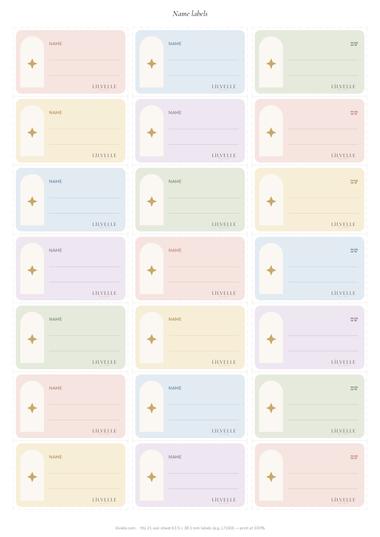 Preview of Name labels