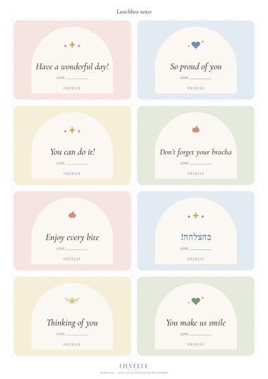 Preview of Lunchbox notes