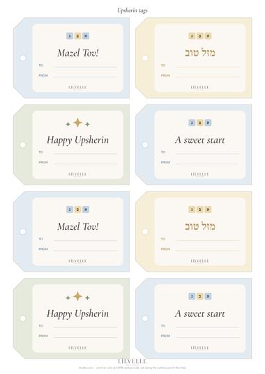 Preview of Upsherin tags